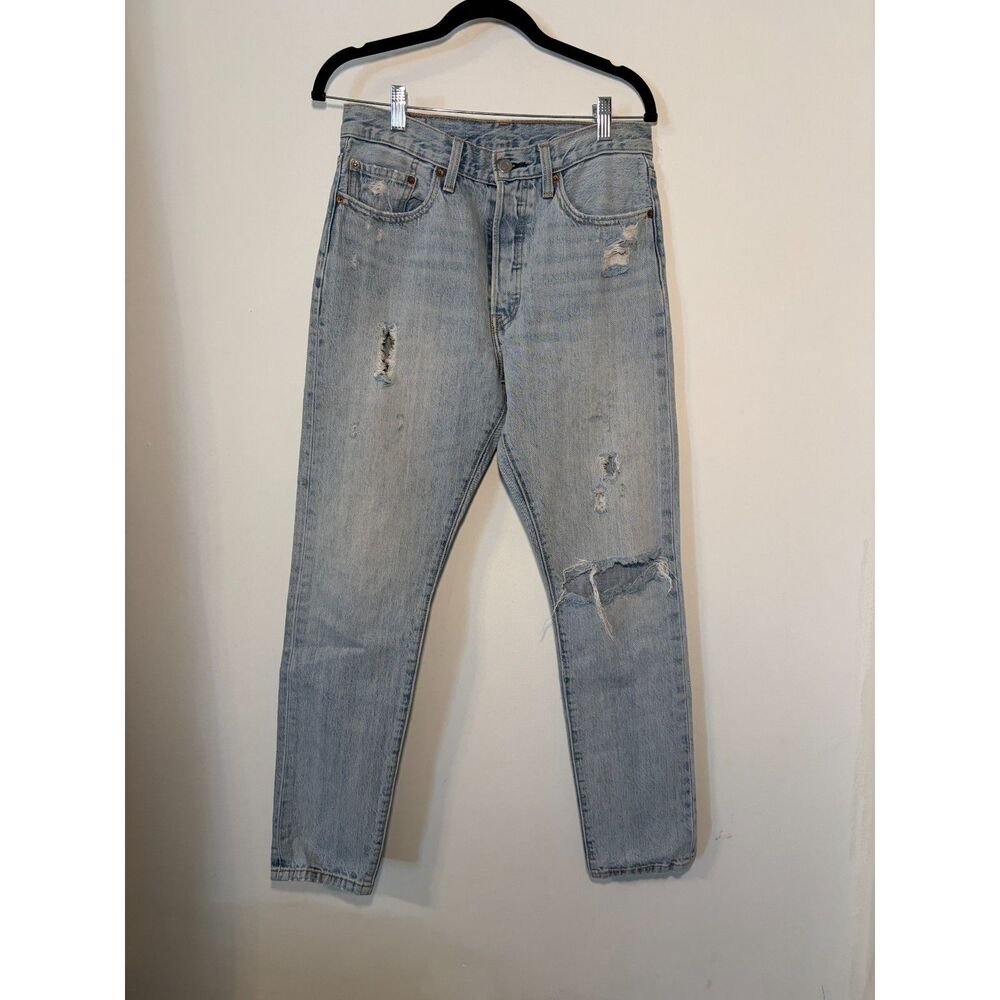 Levi's 501 S High-Rise Light Wash Jeans